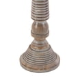 thumbnail image 5 of DecMode 3 Candle Light Gray Mango Wood Handmade Candle Holder, Set of 3, 5 of 10