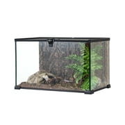 REPTI-ZOO Knock-Down Mini Glass Reptile Habitat, 360 Rotation, 14.5 gallon, Easy Assembly