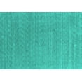 thumbnail image 1 of Ahgly Company Machine Washable Indoor Rectangle Abstract Turquoise Blue Contemporary Area Rugs, 2' x 5', 1 of 4