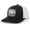 Black/White, variant on Patriot Pride Men’s Embroidered Snapback Mesh Trucker Hat – 250 Years of Freedom America Stars Design-Royal/White