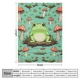 thumbnail image 4 of ONETECH  Frog Blanket for Adults Women Girls, Cute Green Frog Throw Blanket Gift for Frog Lovers, Cartoon Animal Kawaii Stuff for Bed Couch Sofa Chair, 4 of 6