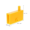 thumbnail image 2 of LIFKOME 1Set Orange Hidden Plastic Hinge Hardware for Hot Dog Machine Sausage Grill Part, 2 of 7