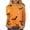QR1-Yellow, variant on VKOYWKM Halloween Shirts Women Spiderweb Bat Graphic T Shirts 3/4 Sleeve Loose Fit Crew Neck Halloween Party Blouses