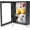 Black, variant on 8x10 Shadow Box Picture Frame - 2.16" Interior Deep Wood & Glass Display Case Ready to Hang Memory Box Baby Sports Memorabilia, Wedding, Tickets, and Photos, Black