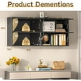 thumbnail image 3 of Metal Wall Cabinets,Garage Cabinets with 2 Up-Flip Doors,Metal Wall Storage Cabinet,Floating Steel Garage Wall Mounted for Garage,Basement,Home Office, Kitchen,Warehouse-Black, 3 of 9