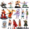 thumbnail image 1 of Anime Figurine One Piece Luffy Figure Roronoa Zoro Ace Action Figure One Piece Series Collection Statue Manga PVC Model Toys zhangyuxiang LED, 1 of 2