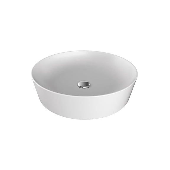 Ws Bath Collections Ultra Ul 145 Ultra 17-11/16" Round Ceramic Vessel Bathroom Sink -