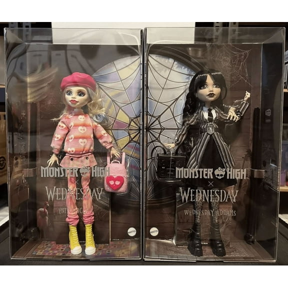 Monster High X Wednesday and Enid Sinclair Doll Bundle Set of 2