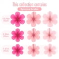 thumbnail image 3 of Slccxzc 9pcs Pink Paper Flower Fan Set Wall Backdrop Hanging Party Decorations, 3 of 7