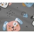 thumbnail image 5 of oneOone Cotton Flex Gray Fabric Kawai Craft Projects Decor Fabric Printed By The Yard 40 Inch Wide-RK, 5 of 5