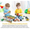 thumbnail image 5 of Auryee 12 piezas de huevos de Pascua precargados, dinosaurios, regalos de fiesta, suministros para fiestas, bloques de construcción, mini juguetes educativos de animales, juegos de bloques apilables,, 5 of 5