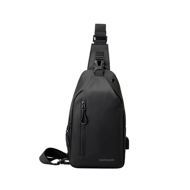 Bolso de pecho para hombre, informal, de gran capacidad, bandolera de un solo hombro, mochila deportiva de moda