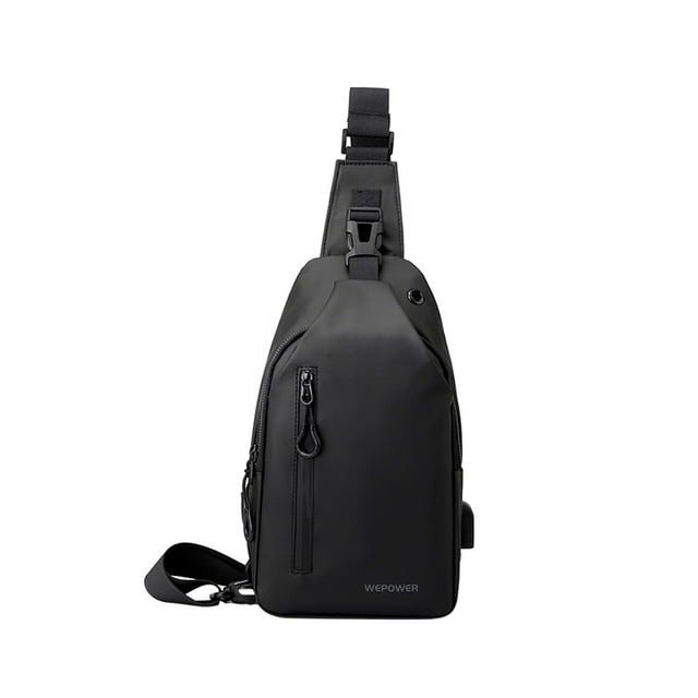 Bolso de pecho para hombre, informal, de gran capacidad, bandolera de un solo hombro, mochila deportiva de moda