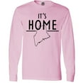 thumbnail image 3 of Inktastic It's Home Maine State Outline Long Sleeve T-Shirt, 3 of 5