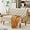 Beige, variant on Andeworld Loveseat Settee Bench with Natural Rattan Arms,Upholstered Modern Mini Sofa Couch,Banquette Dining Bench Love Seat for Living Dining Room Bedroom Office Small Space Entryway,Beige