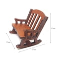 thumbnail image 2 of PENIKOKO Mini Rocking Chair Decorations 1Pc Wooden Mini Chair for Home 5.7*2.6in, 2 of 8