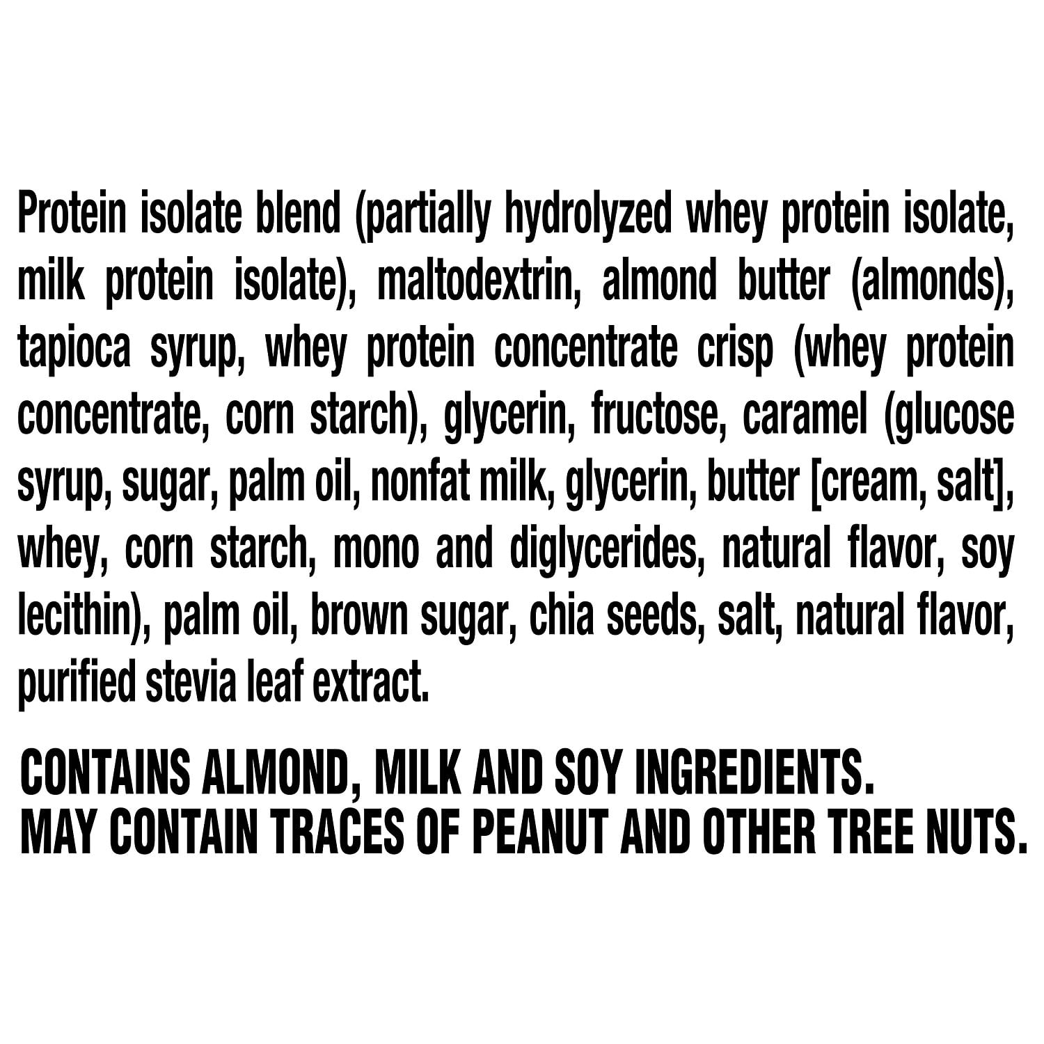 Gatorade Whey Protein with Almond Butter Salted Caramel Bar, 2.04 Oz., 12 Count