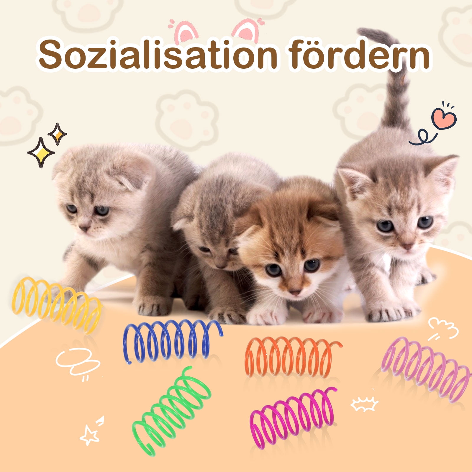 Xingzhi 30piece Fun Spiral Spring Toy For Cats Compact And