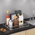 thumbnail image 2 of Bandeja Acrílica Transparente Bandeja Acrílica para Servir con Asas, Acrílico para Refrigerios de Almacenamiento Multifuncional, 2 of 5