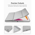 thumbnail image 3 of DTTO iPad 9th/ 8th/ 7th Generation 10.2 Case, Ultra Lightweight Slim Protective Soft Back Cover Smart Trifold Stand [Auto Sleep/Wake], Space Grey, 3 of 7