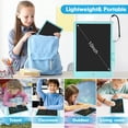 thumbnail image 4 of Tableta de escritura LCD para niños Tablero de dibujo colorido para niños pequeños de 10 pulgadas Almohadillas de dibujo electrónicas reutilizables Juguete educativo y de aprendizaje (azul), 4 of 5