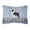 Black, variant on Red Border Collie Welcome Canvas Fabric Decorative Pillow