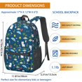 thumbnail image 3 of West Highland White Terrier and Beach 17" School Backpacks for Teens,Waterproof Oxford Fabric,S-Shape Padded Straps for School,Travel,Hiking,Camping, 3 of 6