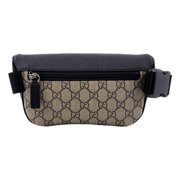 Gucci GG Supreme Canvas Belt Bag Beige Black Waist Bag New