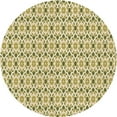thumbnail image 1 of Ahgly Company Indoor Square Patterned Khaki Gold Area Rugs, 3' Square, 1 of 6