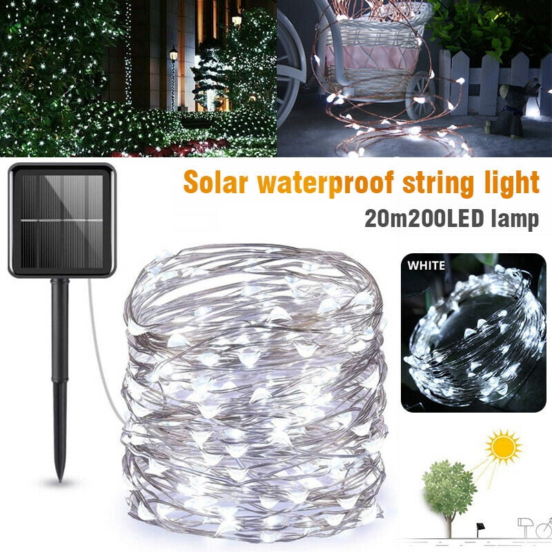 EROCK 100/200 LEDs String Light, Outdoor Waterproof Copper Wire Solar