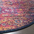 thumbnail image 3 of SAFAVIEH Evoke Westley Bordered Area Rug, Blue/Fuchsia, 5'3" x 5'3" Round, 3 of 8