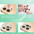 thumbnail image 2 of Dteck 3D Bling Diamond Camera Lens Protector for iPhone 13 Pro Max Protective Lens Decoration Glitter Metal Camera Cover for iPhone 13 Pro Max, gold, 2 of 7