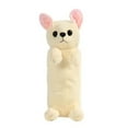 thumbnail image 2 of Adorable Plush Dog Pencil Case – Cute & Practical Storage for Stationery, Supplies, Cosmetics and Essentials. White Dog , 1 count, Bonus Key Gift, 2 of 7
