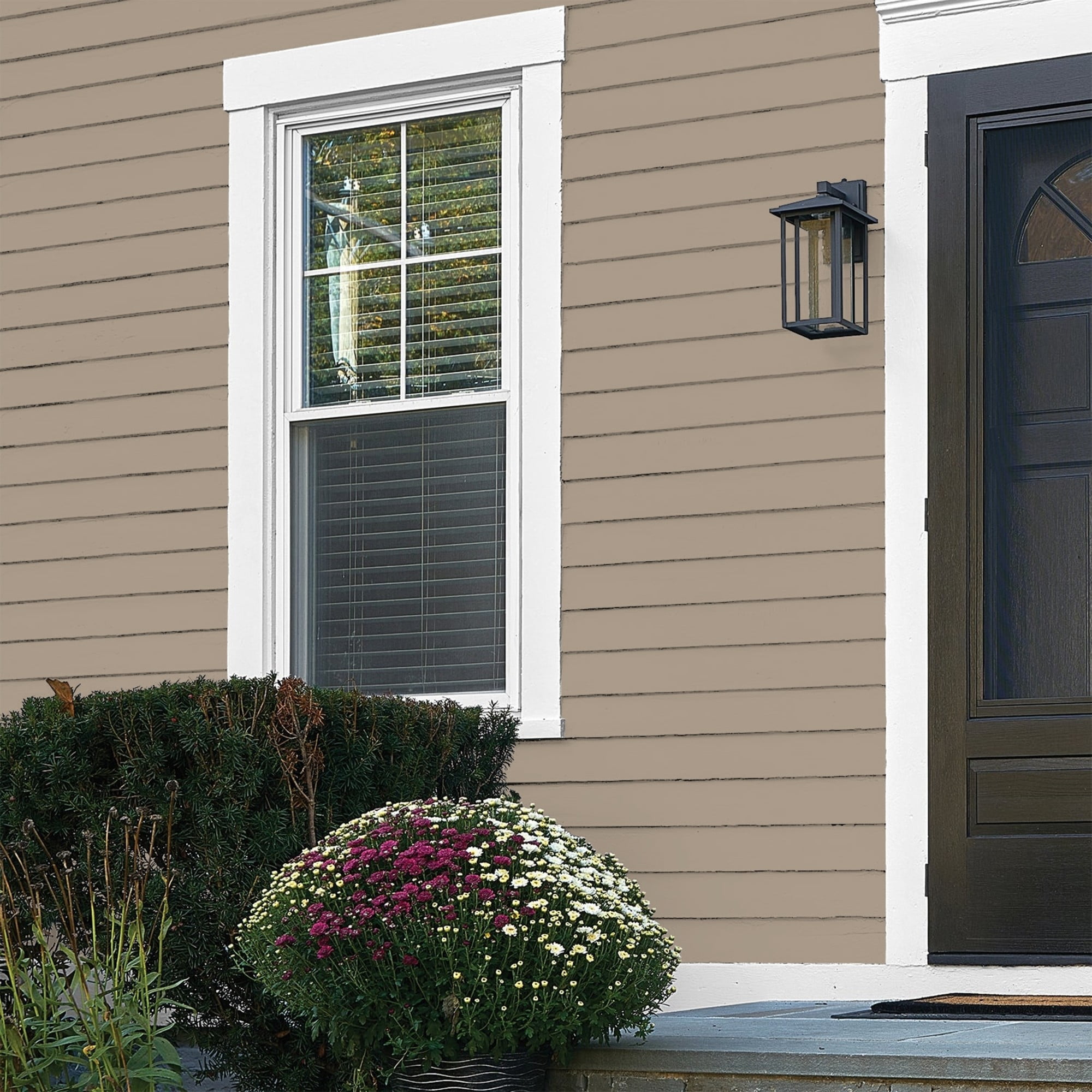 Glidden Fundamentals Diversion / Gray, Flat Exterior Paint, 5 Gallon
