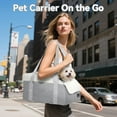 thumbnail image 5 of Center Console Dog Car  for Small Dogs Under 12 lbs – Secure Booster  with Safety Tether, Fits Most  & SUVs, Soft Washable Cushion, Portable  Ideal for Pet Travel, 5 of 8