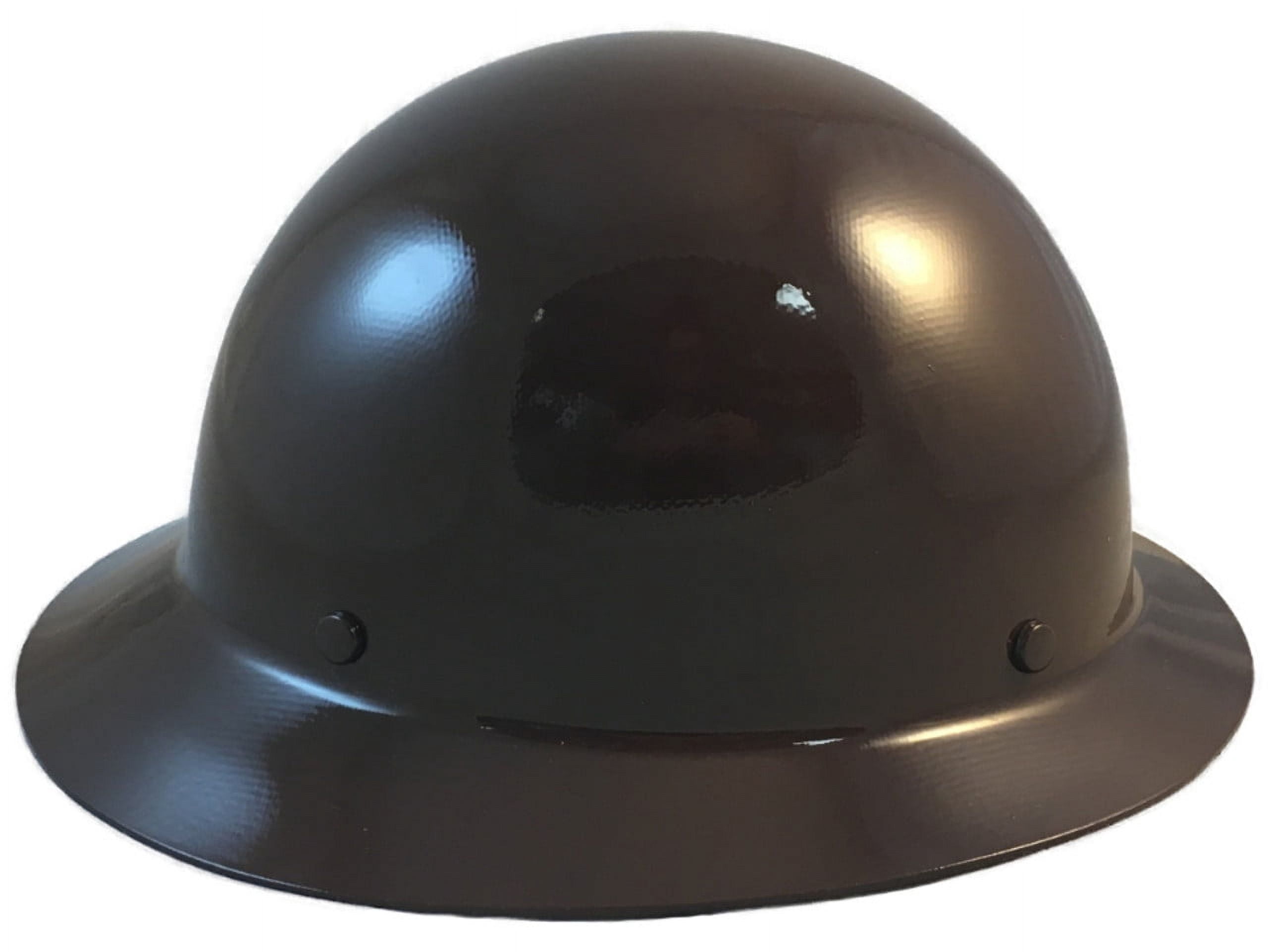 MSA Skullgard Full Brim Hard Hat with FasTrac III Ratchet Suspension - Brown