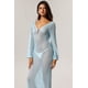 thumbnail image 3 of Vestido largo bellabarnetten Ellyson de manga larga con abertura, 3 of 6