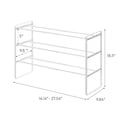 thumbnail image 5 of Yamazaki Home 3-Tier Expandable Shoe Rack, White, Steel, Expandable, 5 of 5