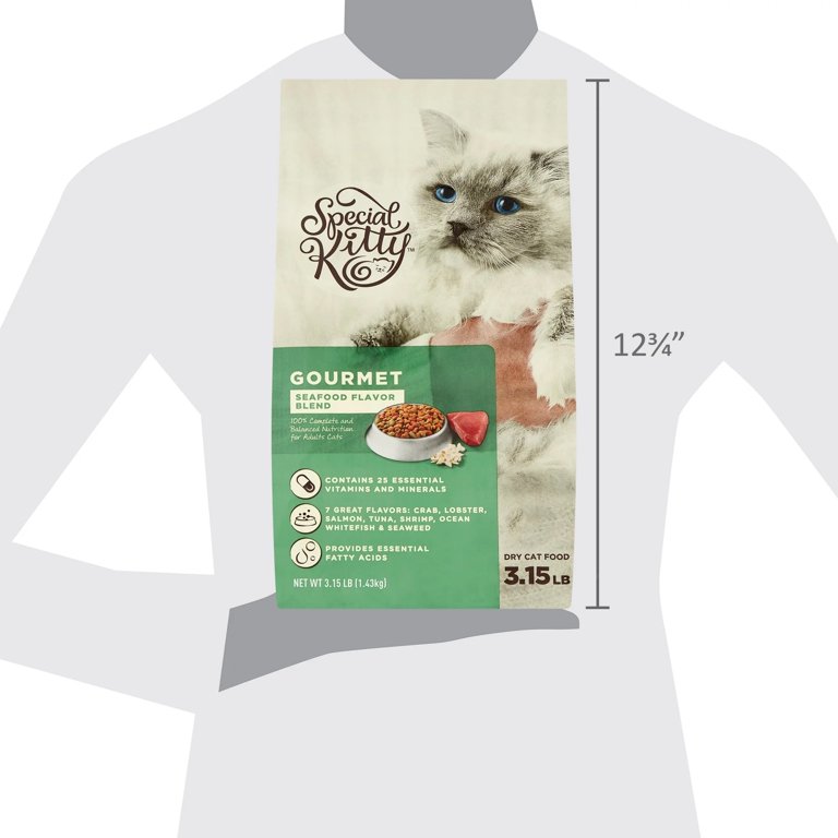 Meow Mix Seafood Medley Dry Cat Food Special Kitty Gourmet Formula