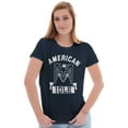 thumbnail image 5 of American Idle Bald Eagle Patriotic Womens Slim Fit Graphic Tee Brisco Brands M, 5 of 6