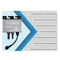thumbnail image 2 of Mini Grid-Connected 180-265VAC Solar Micro-Type Inverter 150W MPPT Function IP45 for Home PV System, 2 of 5