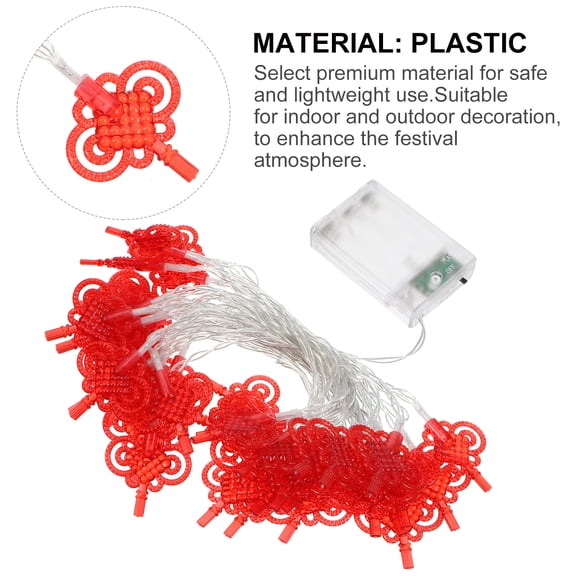 Homoyoyo Red Hanging String Lights for Chinese New Year Indoor Decorations Set, Lunar New Year Festival Party Lighting