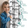 thumbnail image 3 of Blackout Kids Curtains,White Dinosaurs Skeletons Pattern Childrens Insulated Curtains Set Of 2,Bedroom Essentials,Toddler Room Decor 42"x54", 3 of 5