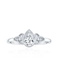 thumbnail image 4 of Lab Grown Diamond Knot Engagement Ring, 0.6 Carat, EF-VS Quality - Ready To Gift, 10K White Gold, US 4.50, 4 of 8