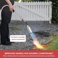 thumbnail image 4 of Propane Torch Weed Burner Kit, High Output BTU with 10FT Weave Hose,Heavy Duty Torch with Flame Control and Turbo Trigger Push Button Igniter For Ice Snow Road,Weeding,Asphalt,Road Marking, 4 of 6