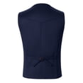 thumbnail image 5 of TOWED22 Men's Suede Leather Vest Casual Cowboy Western Vests Mens Waistcoat(Navy,XXXL), 5 of 9