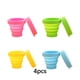 thumbnail image 5 of Cateissary Taza plegable multicolor de 4 Uds., taza plegable de silicona de grado alimenticio, portátil para viajes, Camping, escuela, taza para Utensilios de cocina, 5 of 6
