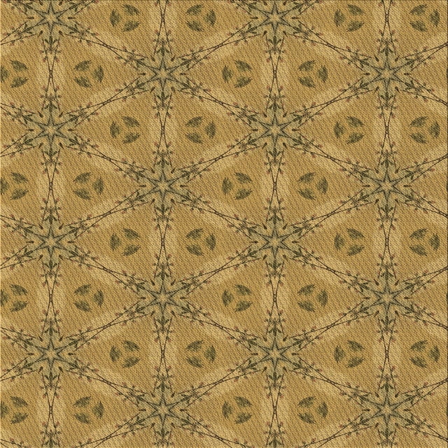 Ahgly Company Tapis d'Intérieur Lavable en Machine Carré Jaune Transitionnel, 5 Pieds Carré