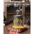 thumbnail image 3 of Mug Warmer - 36W Coffee  with Temperature Display, 2-12H Auto Shut Off,  Candle Warmer for Desk (Wood), 3 of 6