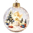 thumbnail image 3 of Arghm LED Christmas Acrylic Ornament - Mini Holiday Scene Pendant for Festive Tree Decoration, Wreaths & Gift-Giving - Perfect for Celebrations & Holiday Parties, 3 of 7